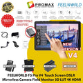 FEELWORLD F5 PRO V4 6" Inch 4K / F5 Pro X 5.5" Touch Screen Monitor Field 3D LUT HDMI Video Monitor DSLR Camera