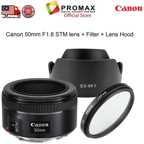 Canon EF 50mm f1.8 STM lens EF50mm f/1.8 stm Ship from Malaysia