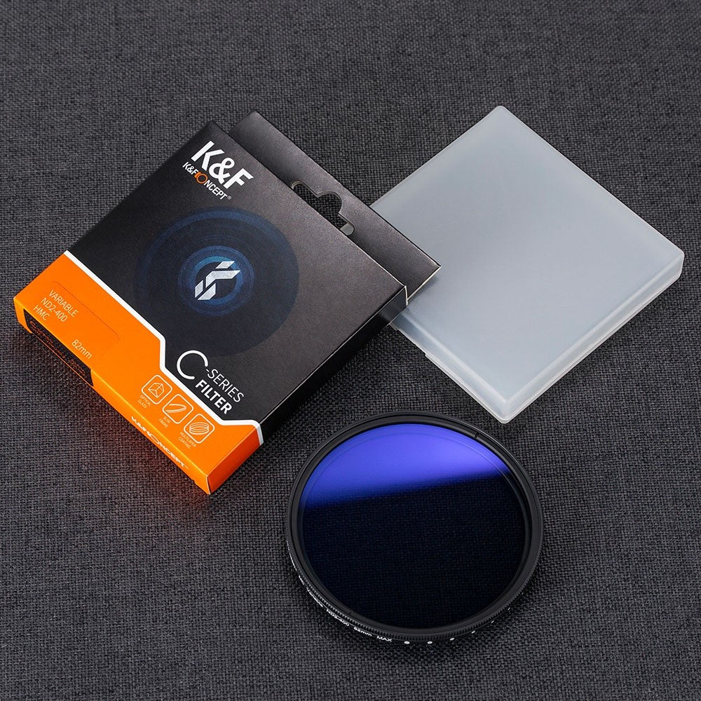 CHEAPEST! K&F Concept ND2-400 Variable ND Fader ND Filter Multi Layer Blue Coating VND 1-9 stops JAPAN glass
