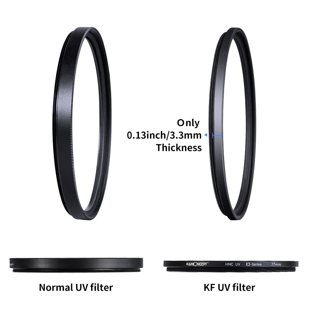 Cheapest! K&F Concept MRC UV MCUV Filter Ultra Slim C-Series Japan Optic Multi Blue Coated  55mm 58mm 67mm 72mm 77mm 82m