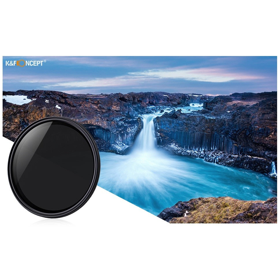 CHEAPEST! K&F Concept ND2-400 Variable ND Fader ND Filter Multi Layer Blue Coating VND 1-9 stops JAPAN glass
