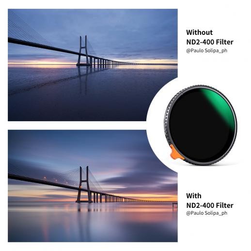 CHEAPEST! K&F Concept Variable ND Filter ND2-400 (9 Stop) VND Filter Waterprof Scratch Resistant Nano-X Series