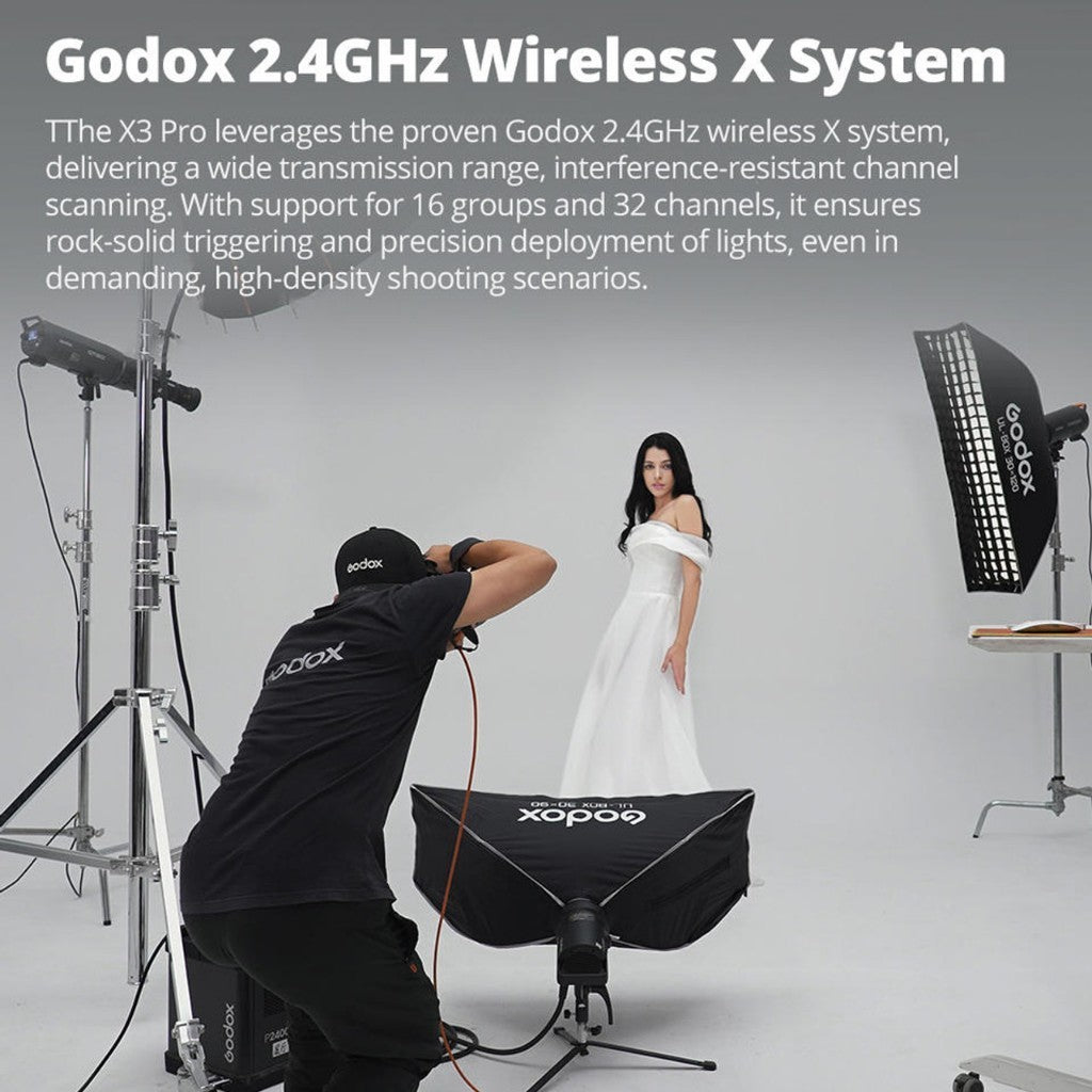GODOX X3Pro TTL Wireless Flash Trigger for Canon Sony Nikon Fuji and Olympus X3 Pro
