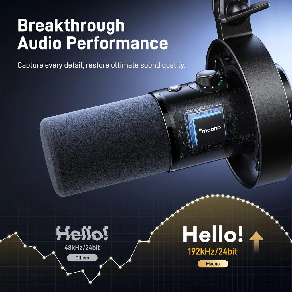MAONO PD300X USB/XLR Dynamic Microphone for Streaming / Podcasting / Recording 100% Original Maono