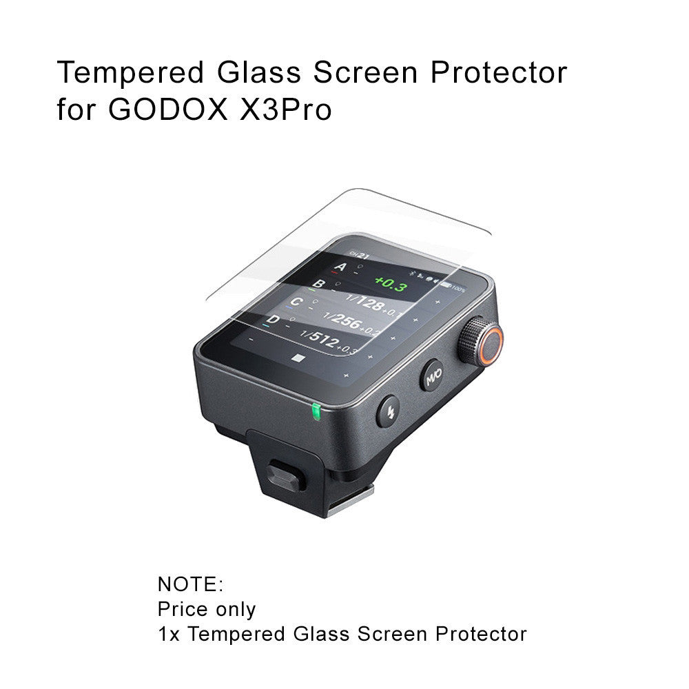Tempered Glass Screen Protector for Godox V100 / V480 / V1 Mid / iT32/X3 / X3Pro / iT30Pro