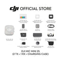 DJI Mic Mini 2 & 2S Mini Wireless 2-Level Noise cancelling Collar Microphone High-Quality Audio mini 2 s mini2s mini2