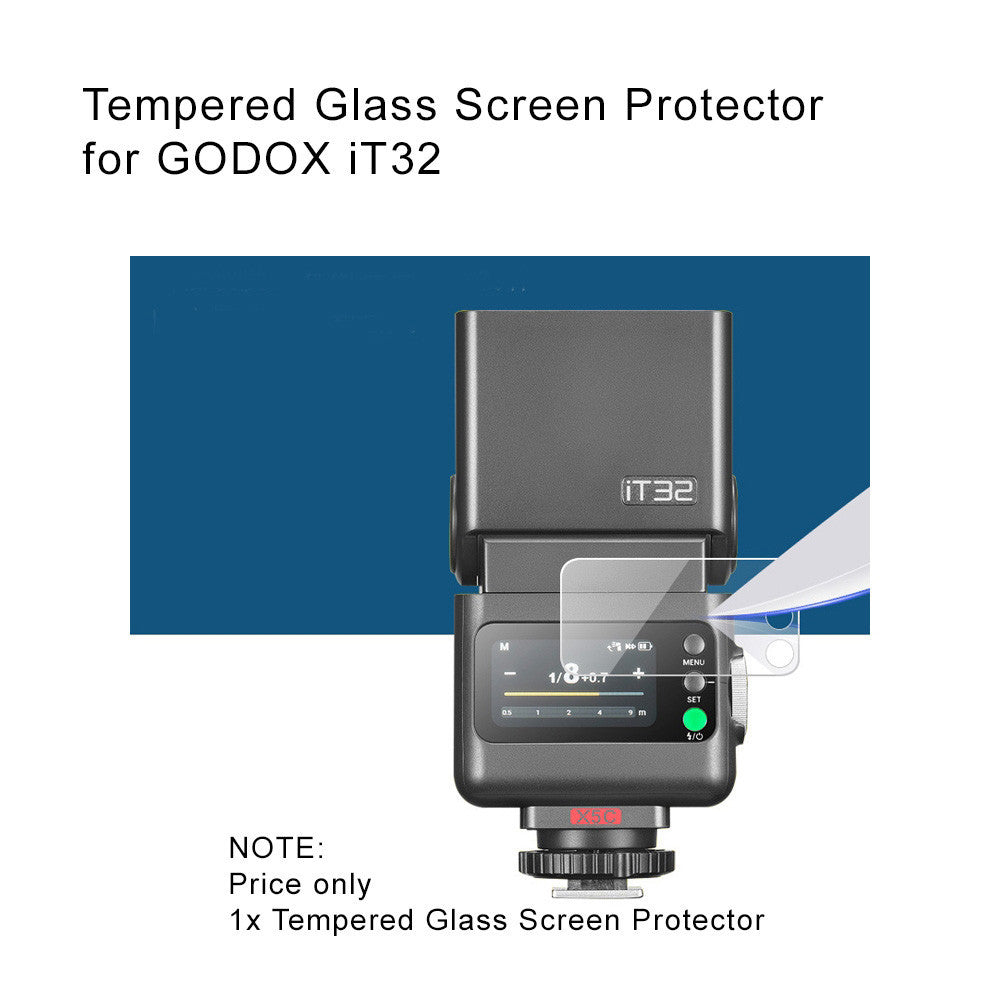 Tempered Glass Screen Protector for Godox V100 / V480 / V1 Mid / iT32/X3 / X3Pro / iT30Pro