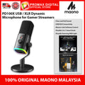 Maono PD100X Dynamic USB/XLR RGB Gaming Microphone for Game Streamers Maonocaster