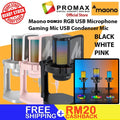 MAONO DGM20 RGB USB MICROPHONE GAMING MIC WITH ONE TAP NOISE CANCELLING DM20 (Black / Pink / White) Maonocaster