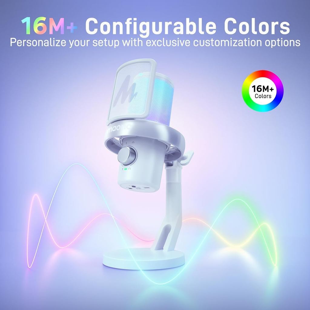 MAONO DM40 PRO WIRELESS GAMING MICROPHONE NOISE-CANCELLATION USB MIC WITH SOFTWARE DM40PRO
