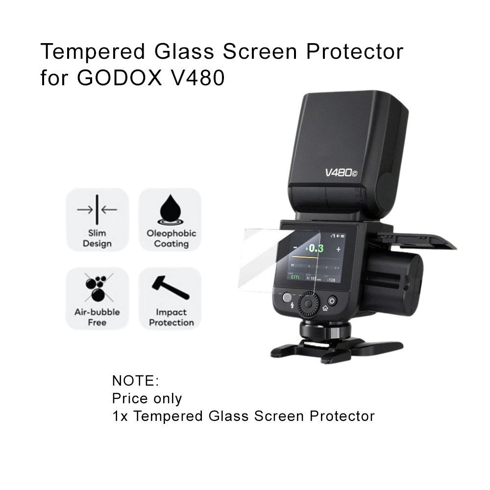 Tempered Glass Screen Protector for Godox V100 / V480 / V1 Mid / iT32/X3 / X3Pro / iT30Pro