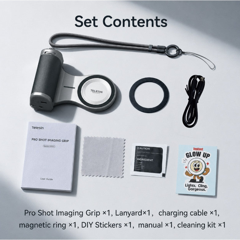 Telesin P5-MP-010 Pro Shot Imaging Grip Special Edition Phone Camera Grip Magnetic Mount