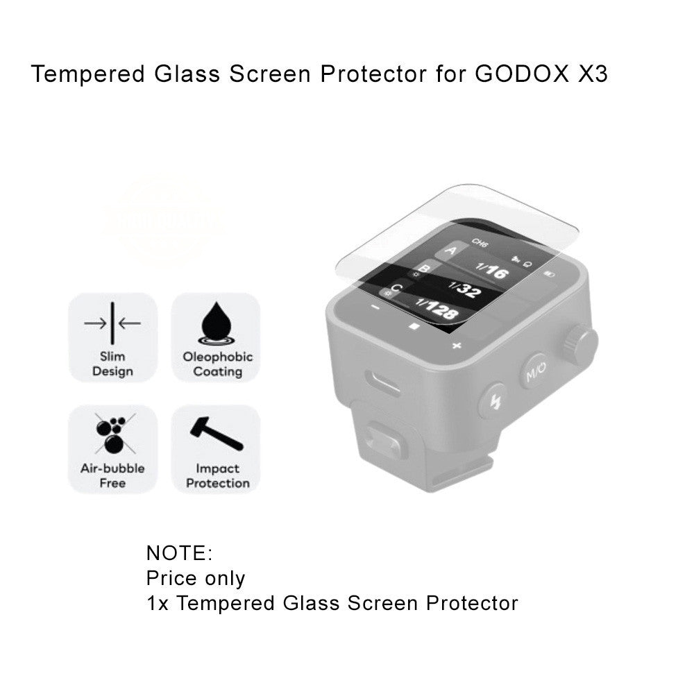 Tempered Glass Screen Protector for Godox V100 / V480 / V1 Mid / iT32/X3 / X3Pro / iT30Pro