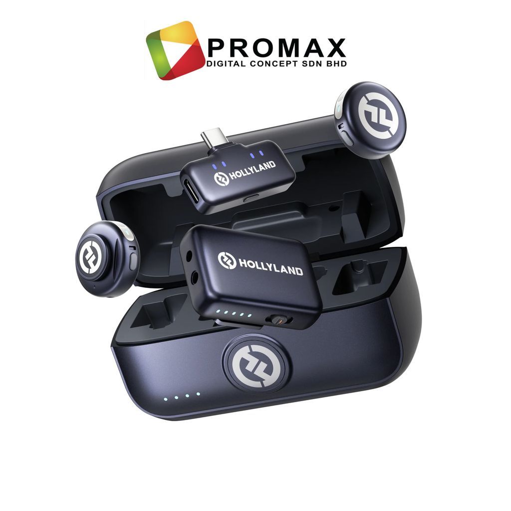 Hollyland LARK M3 Combos Wireless Microphone System (2.4 GHz) 2TX & 1RX, 2TX & 2RX, 2TX & 4RX, 4TX & 2RX, Camera RX