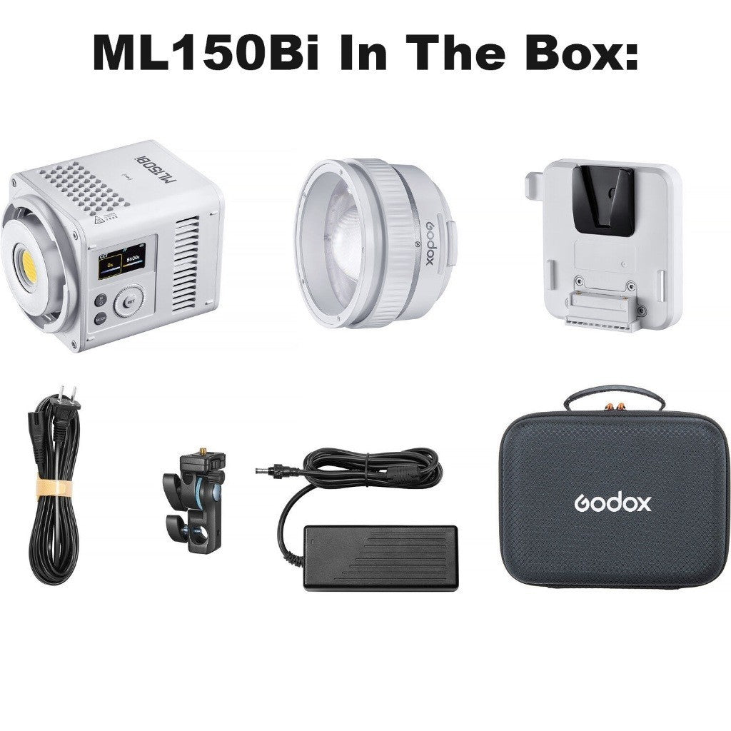 GODOX ML80Bi ML150Bi Bi-Color LED Video Light Godox Mount with Optional Bowens Adapter