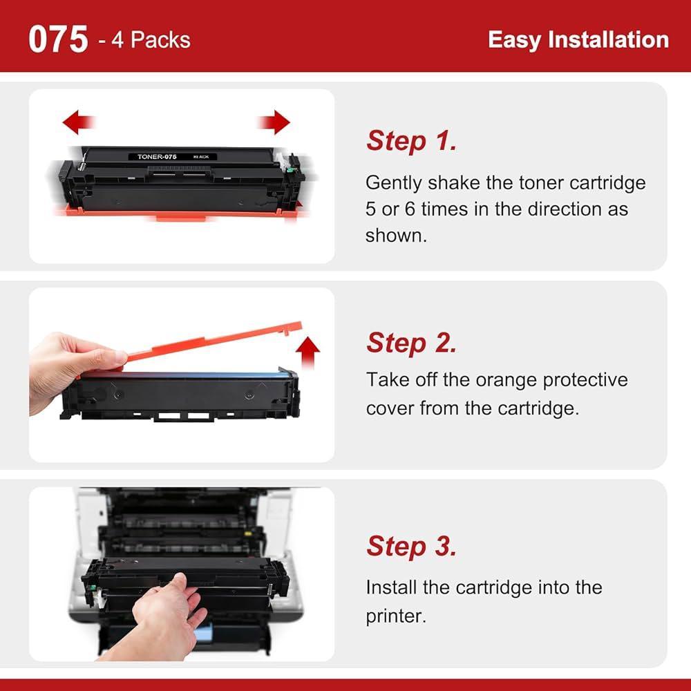 Canon Toner Cart 075 / 075H High-Capacity Toner Cartridge  LBP646Cdw LBP647Cdw MF662Cdw MF664Cdw MF667Cx