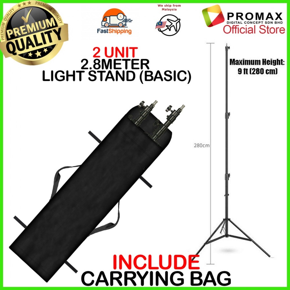 Premium Quality 2.8 meter Light Stand for Studio Light Premium Quality 2.8 meter Light Stand for Studio Light