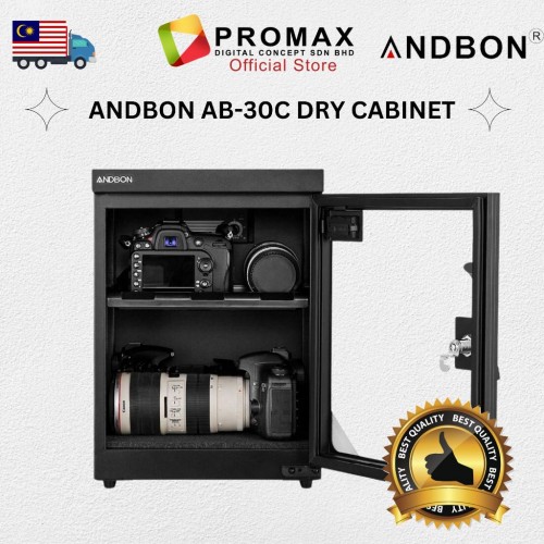 ANDBON AB-30C DRY CABINET 30 Litters Eirmai Ailite 2-tier shelf DRY BOX (Malaysia Plug)