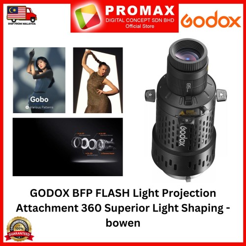 GODOX BFP FLASH Light Projection Attachment 360 Superior Light Shaping - bowen