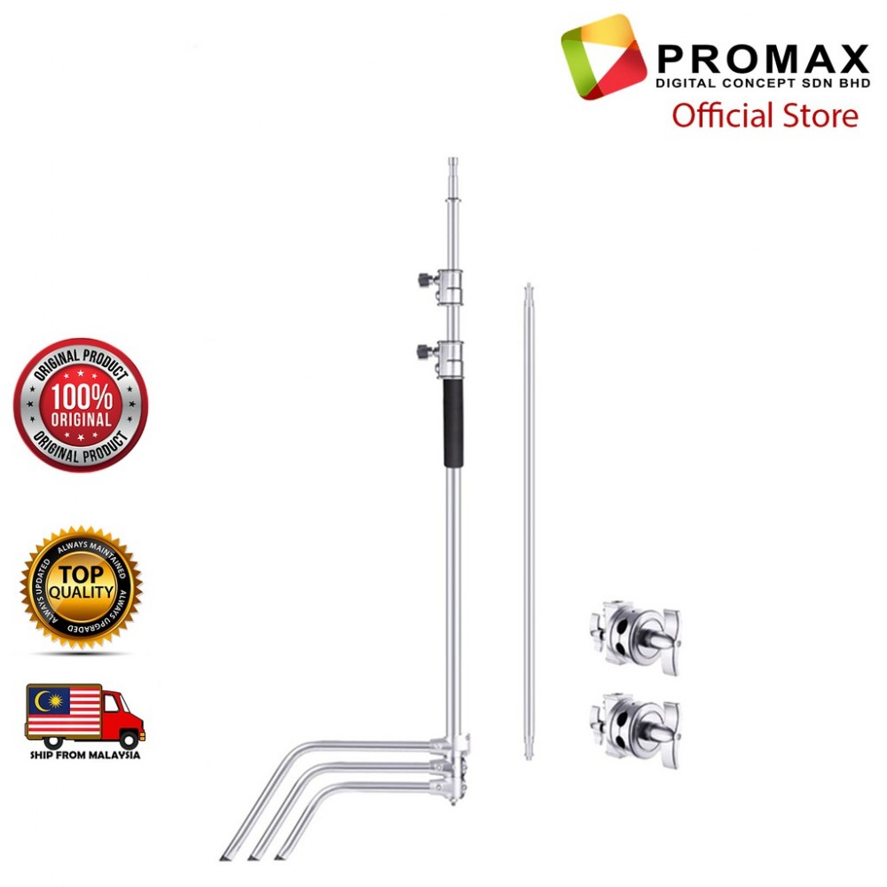 C Stand Photography Heavy Duty Stainless Steel 30kg Payload with Carry bag & Roller Wheel C Stand Photography Heavy Duty Stainless Steel 30kg Payload with Carry bag & Roller Wheel