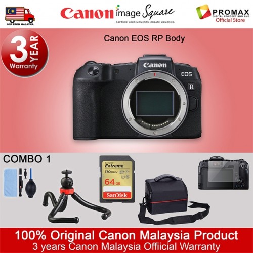 Canon EOS RP Body Mirrorless Digital Camera (ORIGINAL CANON MALAYSIA WARRANTY)