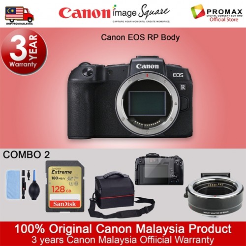 Canon EOS RP Body Mirrorless Digital Camera (ORIGINAL CANON MALAYSIA WARRANTY)