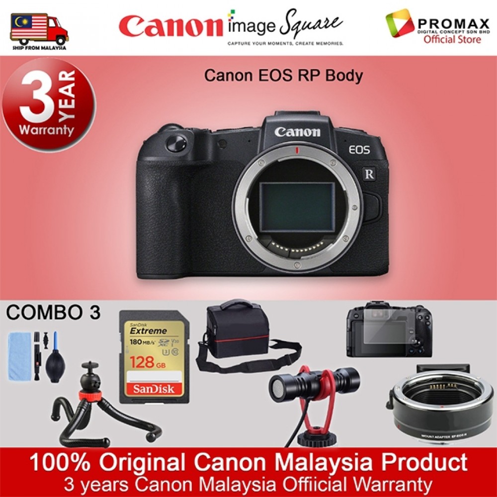 Canon EOS RP Body Mirrorless Digital Camera (ORIGINAL CANON MALAYSIA WARRANTY) Canon EOS RP Body Mirrorless Digital Camera (ORIGINAL CANON MALAYSIA WARRANTY)