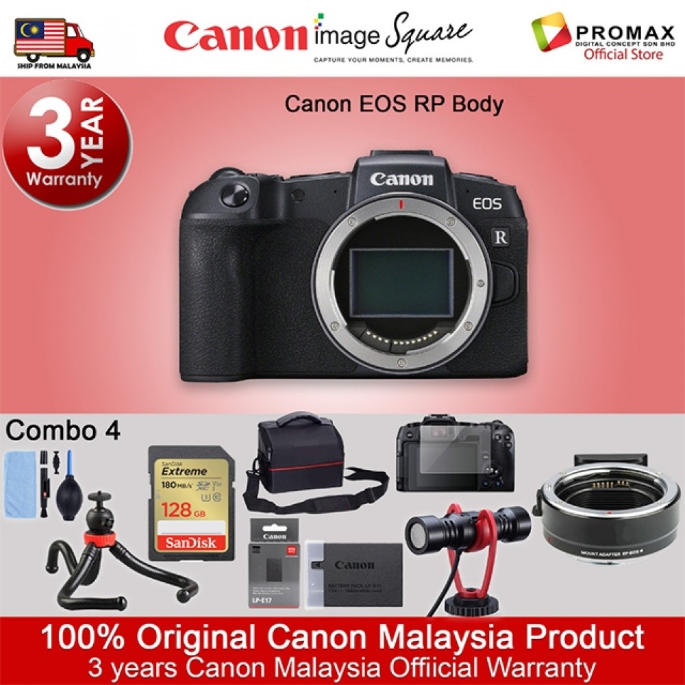 Canon EOS RP Body Mirrorless Digital Camera (ORIGINAL CANON MALAYSIA WARRANTY) Canon EOS RP Body Mirrorless Digital Camera (ORIGINAL CANON MALAYSIA WARRANTY)