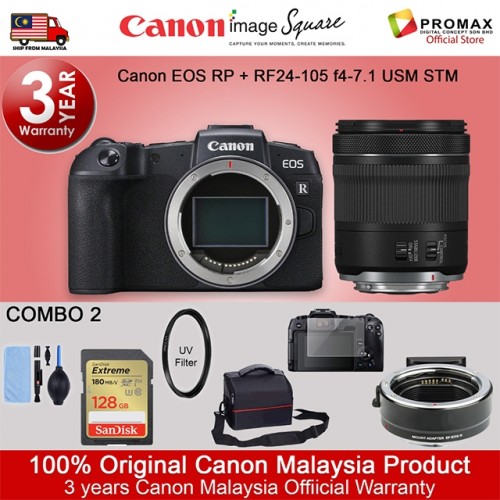 Canon EOS RP With Kit lens RF24-105 f4-7.1 IS STM Mirrorless Digital Camera (ORIGINAL CANON MALAYSIA WARRANTY)