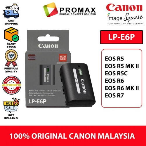 Canon Original LP-E6P Lithium-Ion Battery Pack for EOS R5 R5 II R6 R5c R6 II R7