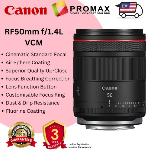 Canon RF 50mm F1.4 L VCM Lens (Canon RF)