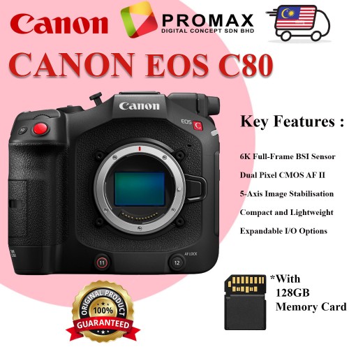 CANON EOS C80 - Lightweight Full-Frame Cinema Camera with RF Mount
