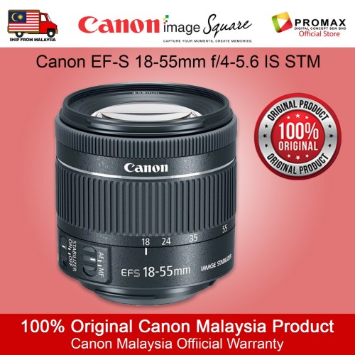 Canon EF-S 18-55mm f4-5.6 IS STM Kit Lens (no box)