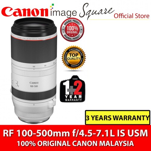 Canon RF 100-500mm f4.5-7.1L IS USM (Original Canon Malaysia)
