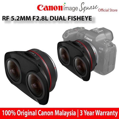 Canon RF 5.2mm f2.8L Dual Fisheye 3D VR Lens RF5.2MM (Original Canon)