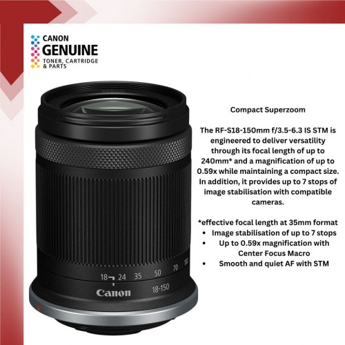 Canon RF-S 18-150mm f/3.5-6.3 IS STM Lens ( No Box , ORIGINAL CANON MALAYSIA )