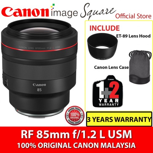 Canon RF85mm f1.2 L USM (Original Canon Malaysia)