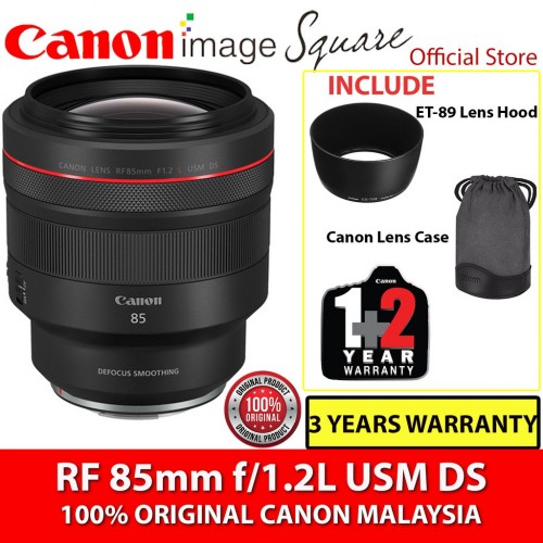 Canon RF85mm f1.2L USM DS (Original Canon Malaysia)
