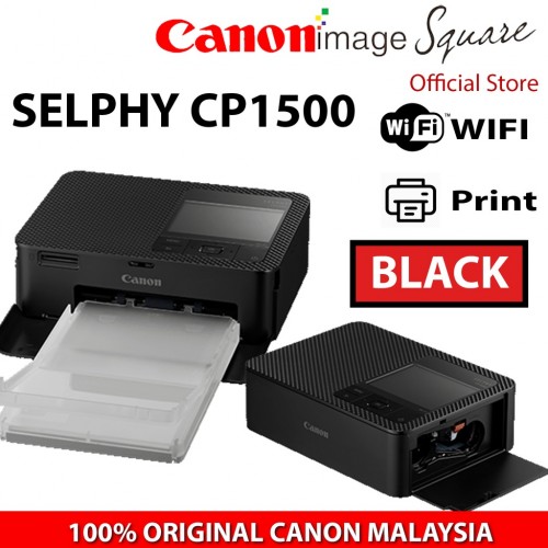 Canon Selphy CP-1500 Wireless mobile Portable Printer - 1 Year Canon Warranty ( replacement for CP-1300 )