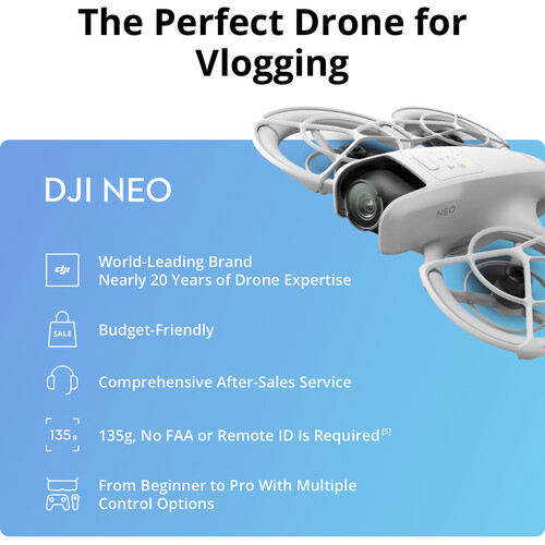DJI Neo Drone  - Ultra-Light Palm-Sized Drone