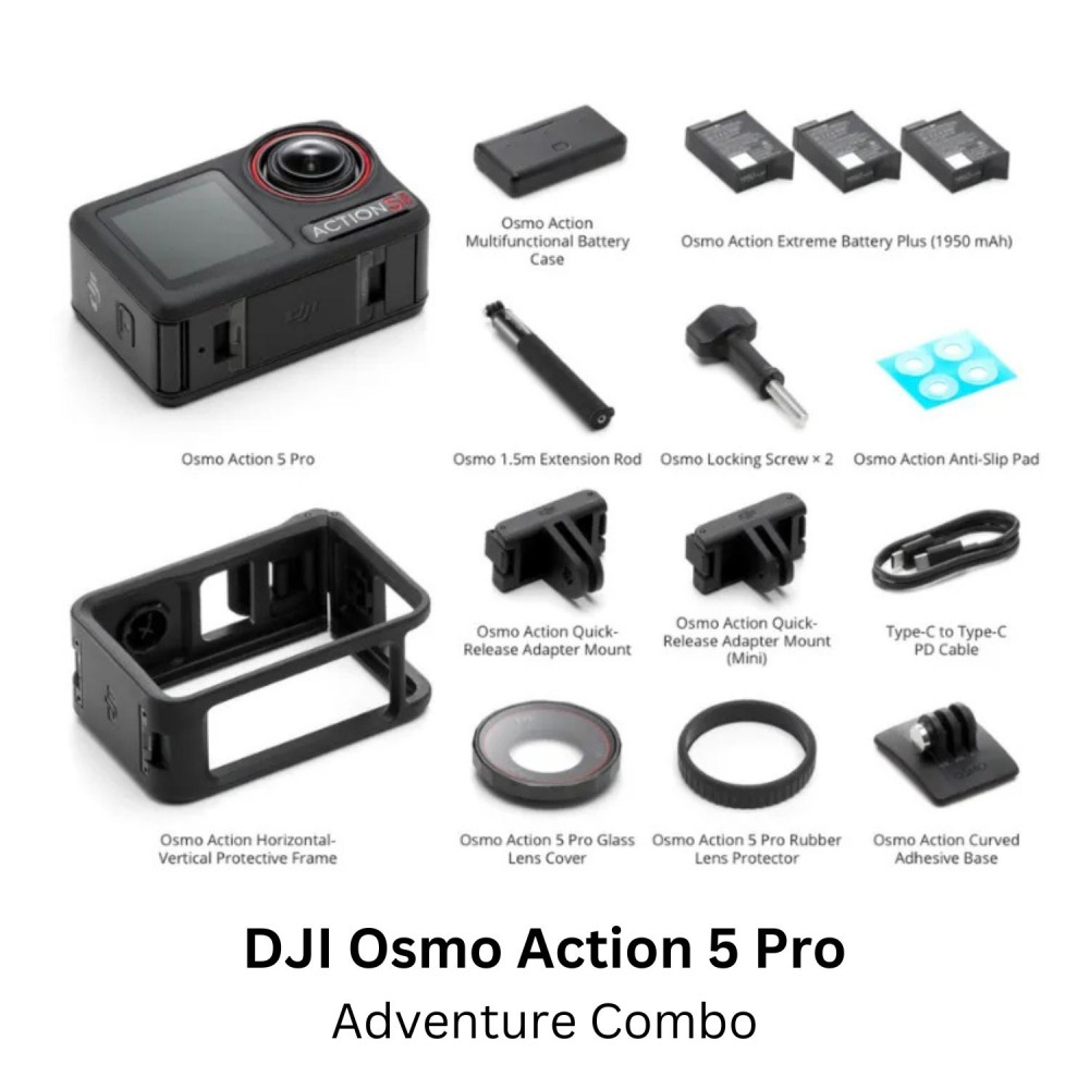 DJI Osmo Action 5 Pro Camera Standard Combo & DJI Osmo Action 5 Pro Camera Adventure Combo DJI Osmo Action 5 Pro Camera Standard Combo & DJI Osmo Action 5 Pro Camera Adventure Combo
