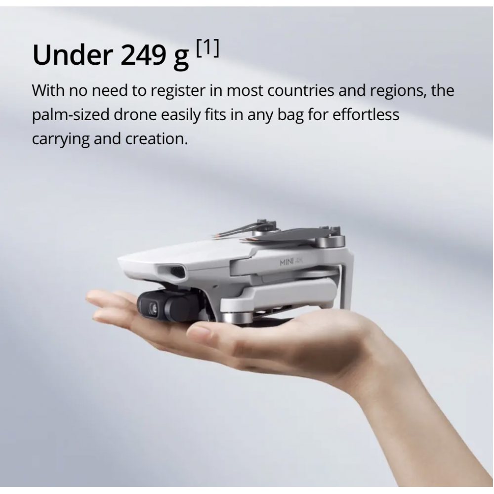 DJI Mini 4K Drone and DJI Mini 4K Drone Fly More Combo - Under 249 g | Easy To Use | Intelligent Modes | 31-Min Max Flight Time | 38 kph (Level 5) Wind Resistance DJI Mini 4K Drone and DJI Mini 4K Drone Fly More Combo - Under 249 g | Easy To Use | Intelligent Modes | 31-Min Max Flight Time | 38 kph (Level 5) Wind Resistance