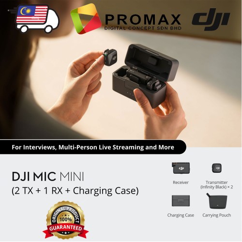 DJI Mic Mini (2 TX + 1 RX + Charging Case)