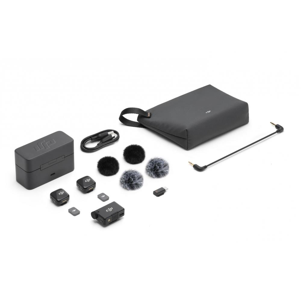 DJI Mic Mini (2 TX + 1 RX + Charging Case) DJI Mic Mini (2 TX + 1 RX + Charging Case)