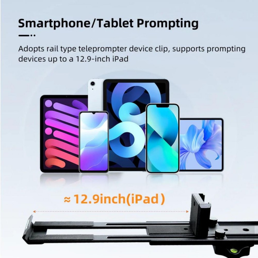 Desview Besview T12S Foldable Portable Teleprompter with Remote Control / High Display Glass Desview Besview T12S Foldable Portable Teleprompter with Remote Control / High Display Glass