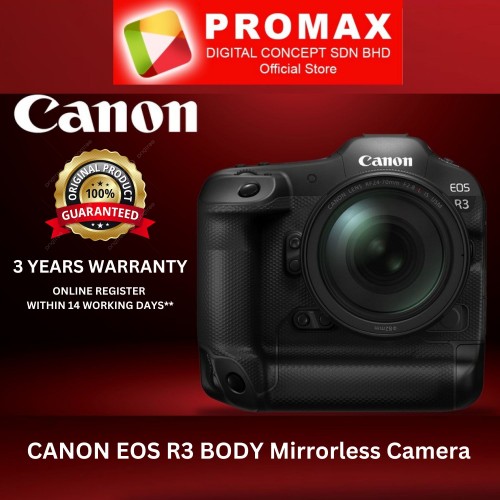 CANON EOS R3 BODY Mirrorless Camera 100% Original CANON Malaysia