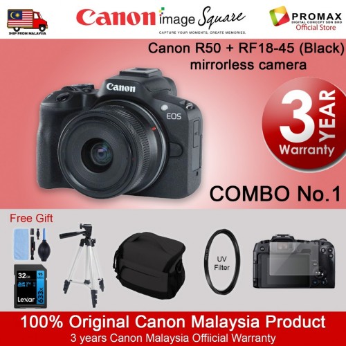Canon EOS R50 with RF-S 18-45mm IS STM LENS