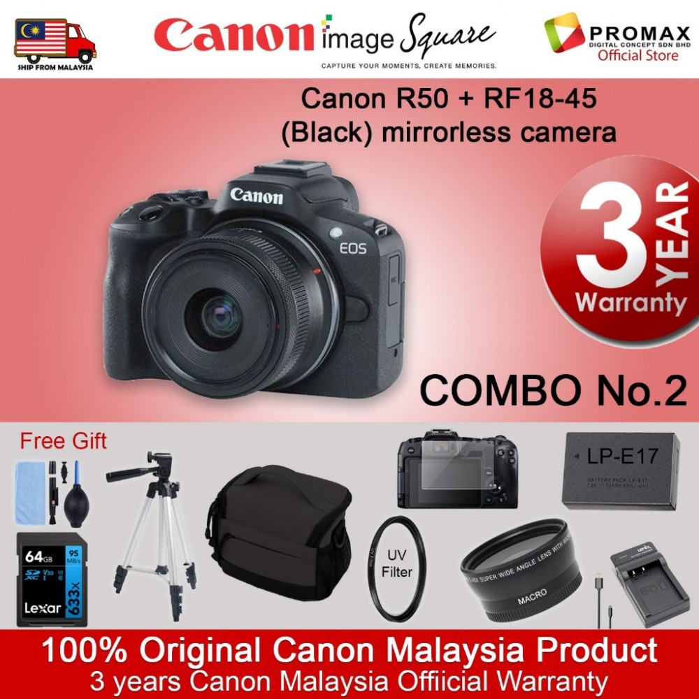 Canon EOS R50 with RF-S 18-45mm IS STM LENS Canon EOS R50 with RF-S 18-45mm IS STM LENS