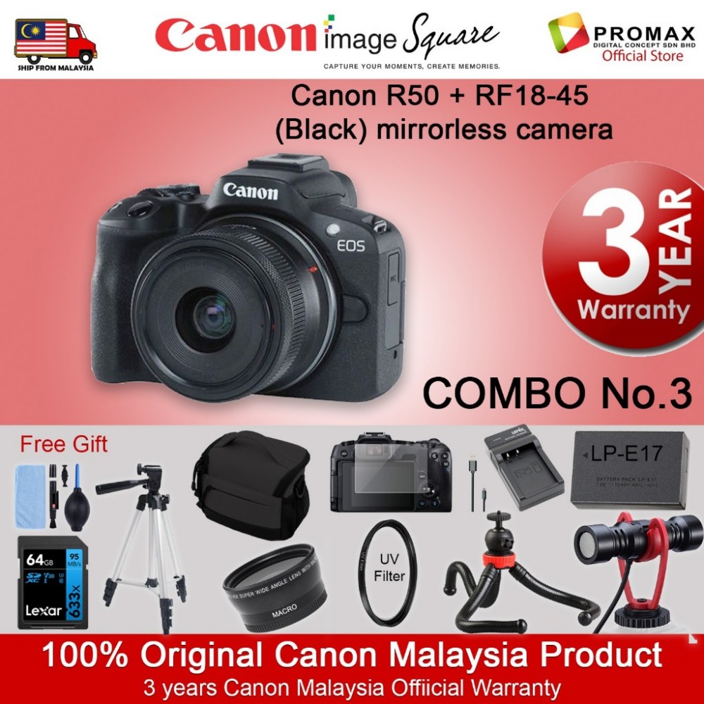 Canon EOS R50 with RF-S 18-45mm IS STM LENS Canon EOS R50 with RF-S 18-45mm IS STM LENS