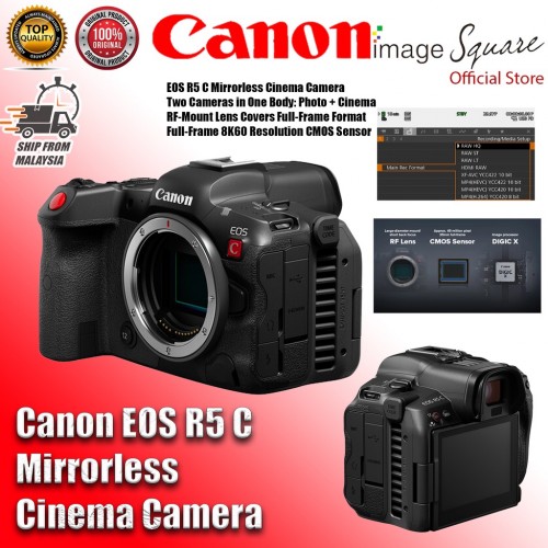 Canon EOS R5C Mirrorless Cinema Camera 100% Original CANON Malaysia